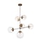 Nuvo Fixture, Pendant, 6-Lght, Incandescent, 60W, 120V, B10, Candelabra Bse, Height: 27.88 60/7125 - alternate 4
